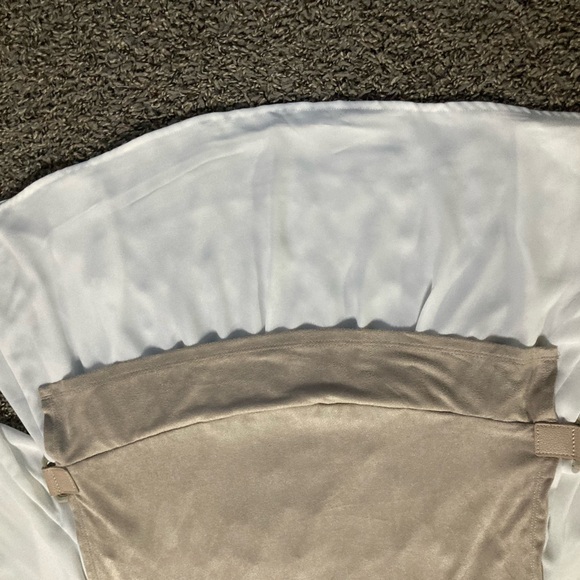 COCOMO Woman 1X Taupe Layered Blouse w/ Bell Sleeves & Peplum Hem — NWT - Picture 3 of 14